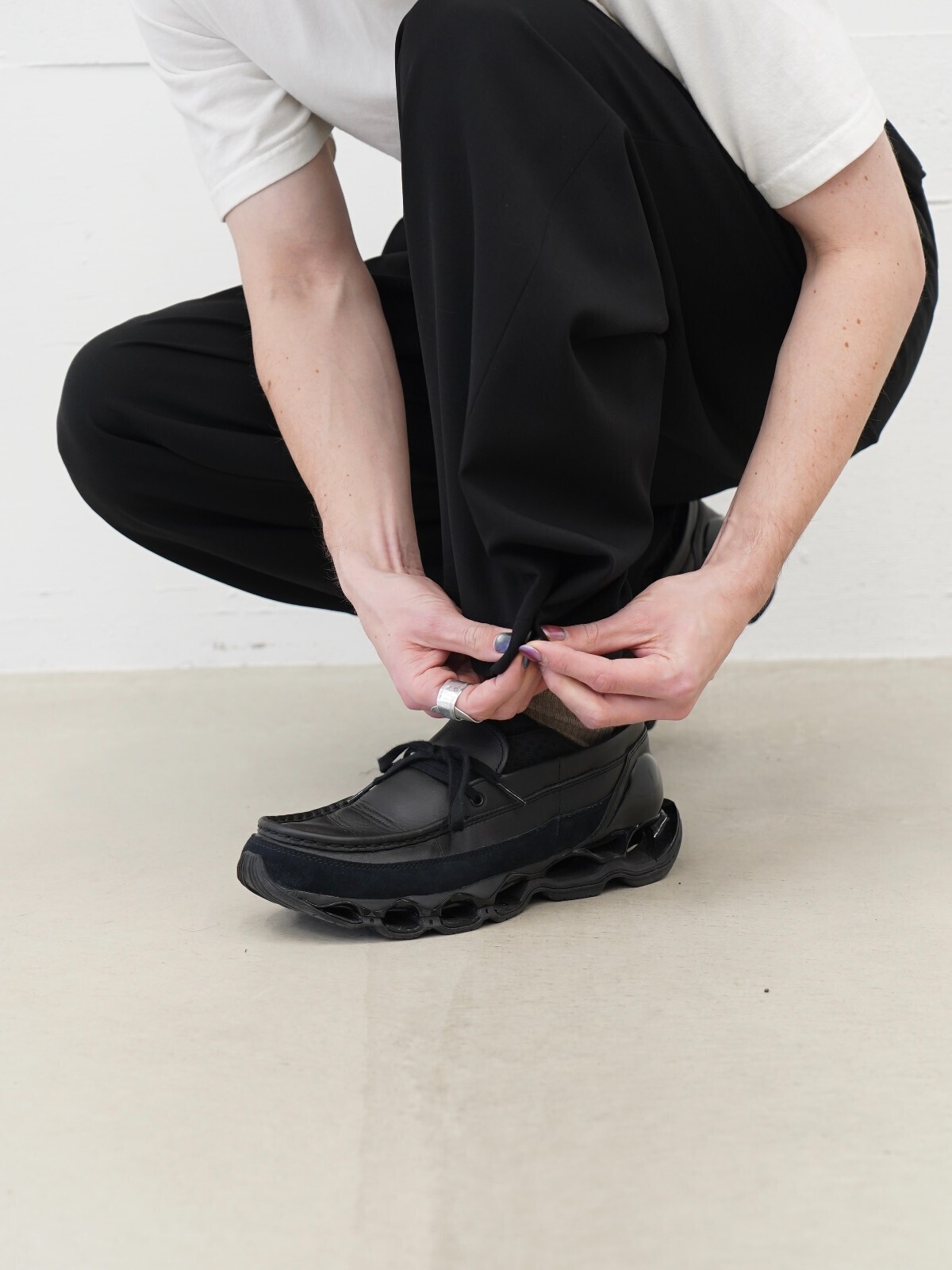 アンセム エー レディース & メンズ ウォッシャブルウール ノーブレイナーパンツ 画像5