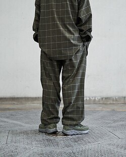 フレッシュサービス メンズ ウーリーストレッチオーバートラックパンツ 画像4