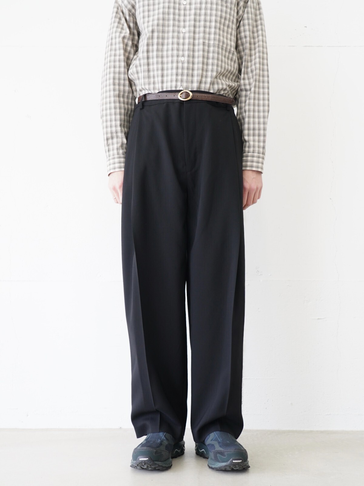 BISOWN 남성 Suoer120's WO PLEATS TUCK SLACKS 이미지2