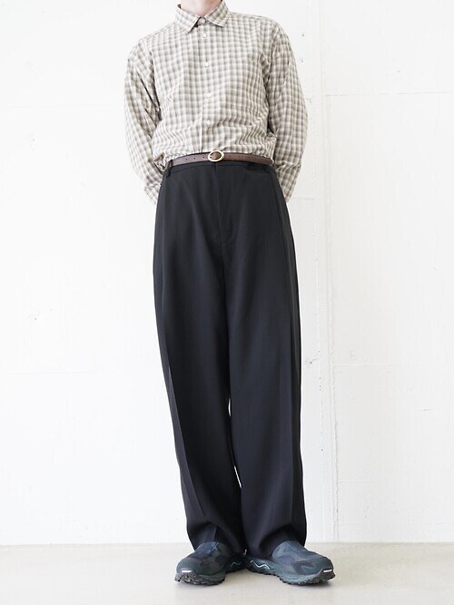 Suoer120's WO PLEATS TUCK SLACKS｜BISOWN 남성