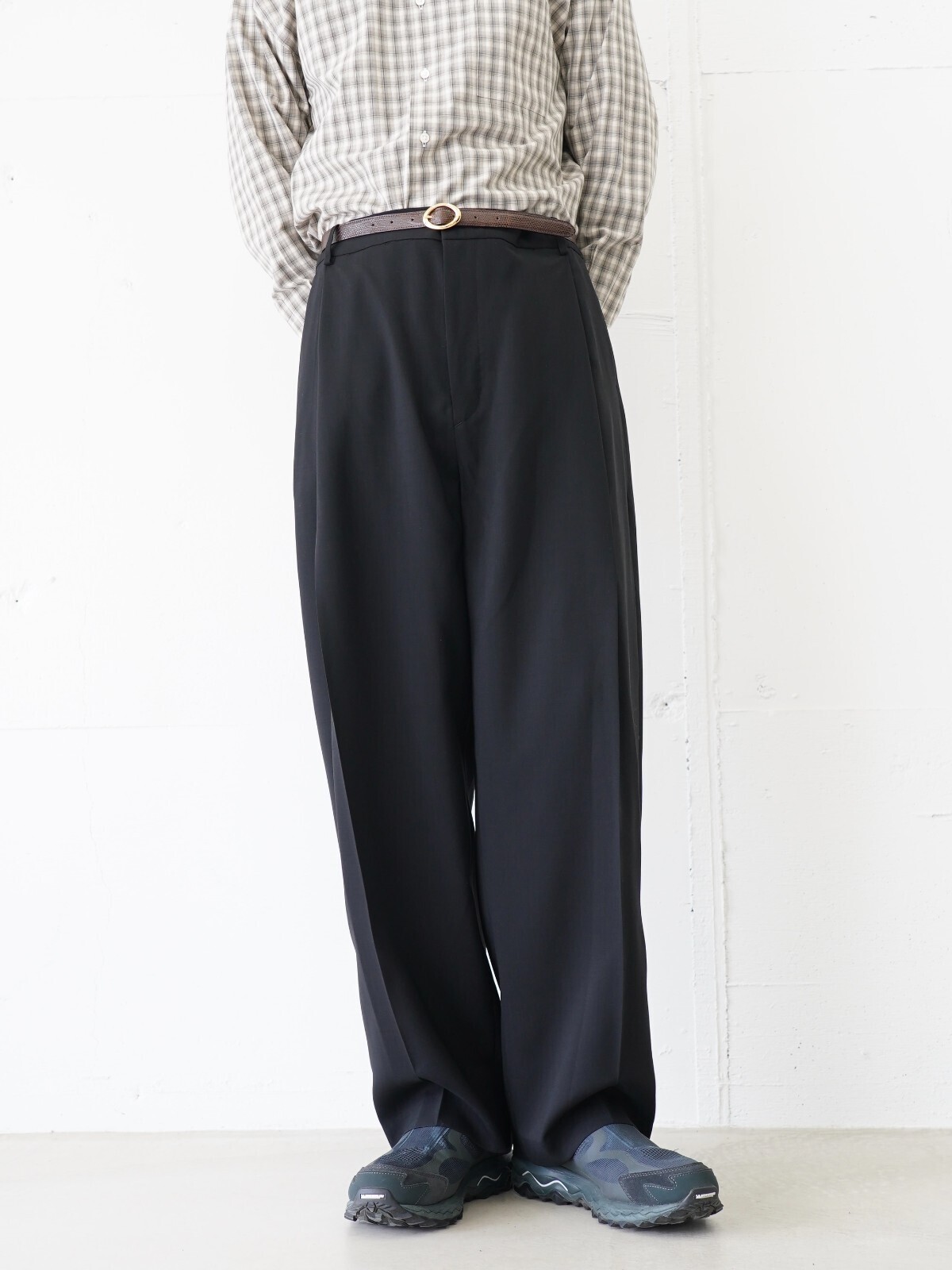 BISOWN 男士 Suoer120's WO PLEATS TUCK SLACKS 圖片7