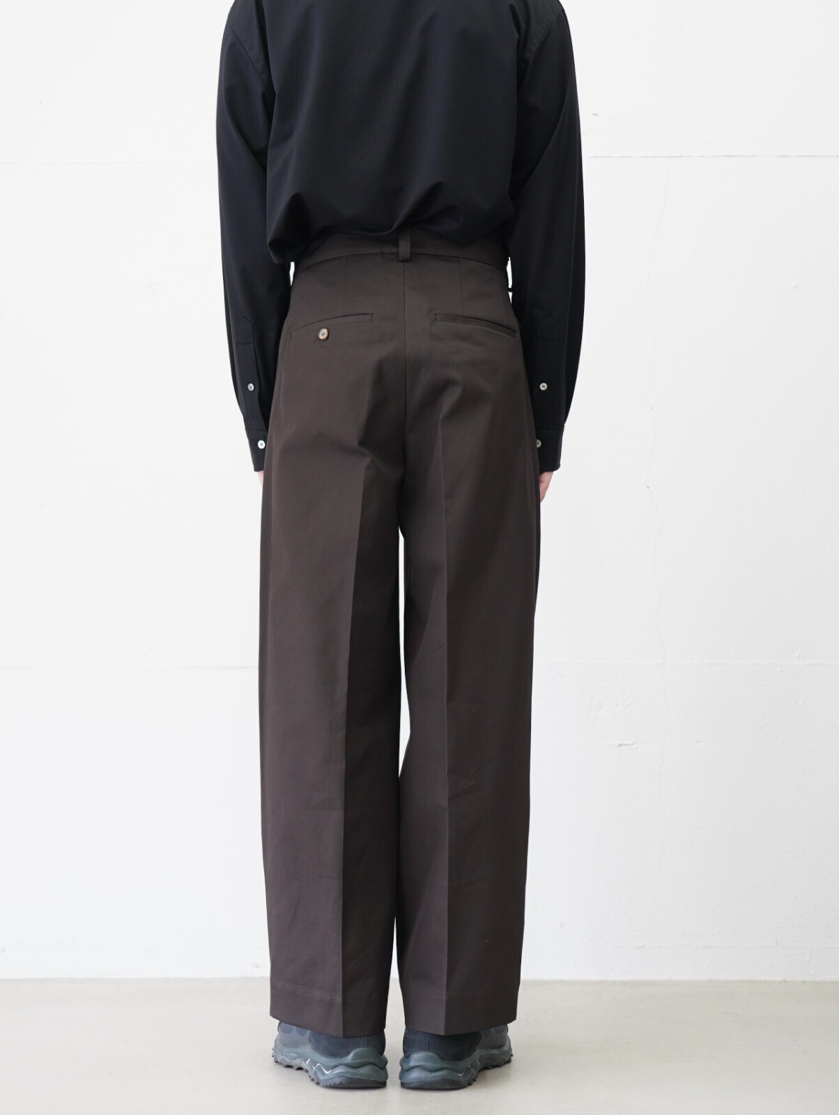 BISOWN 男士 COTTON GABA 2TUCK WIDE SLACKS 圖片4