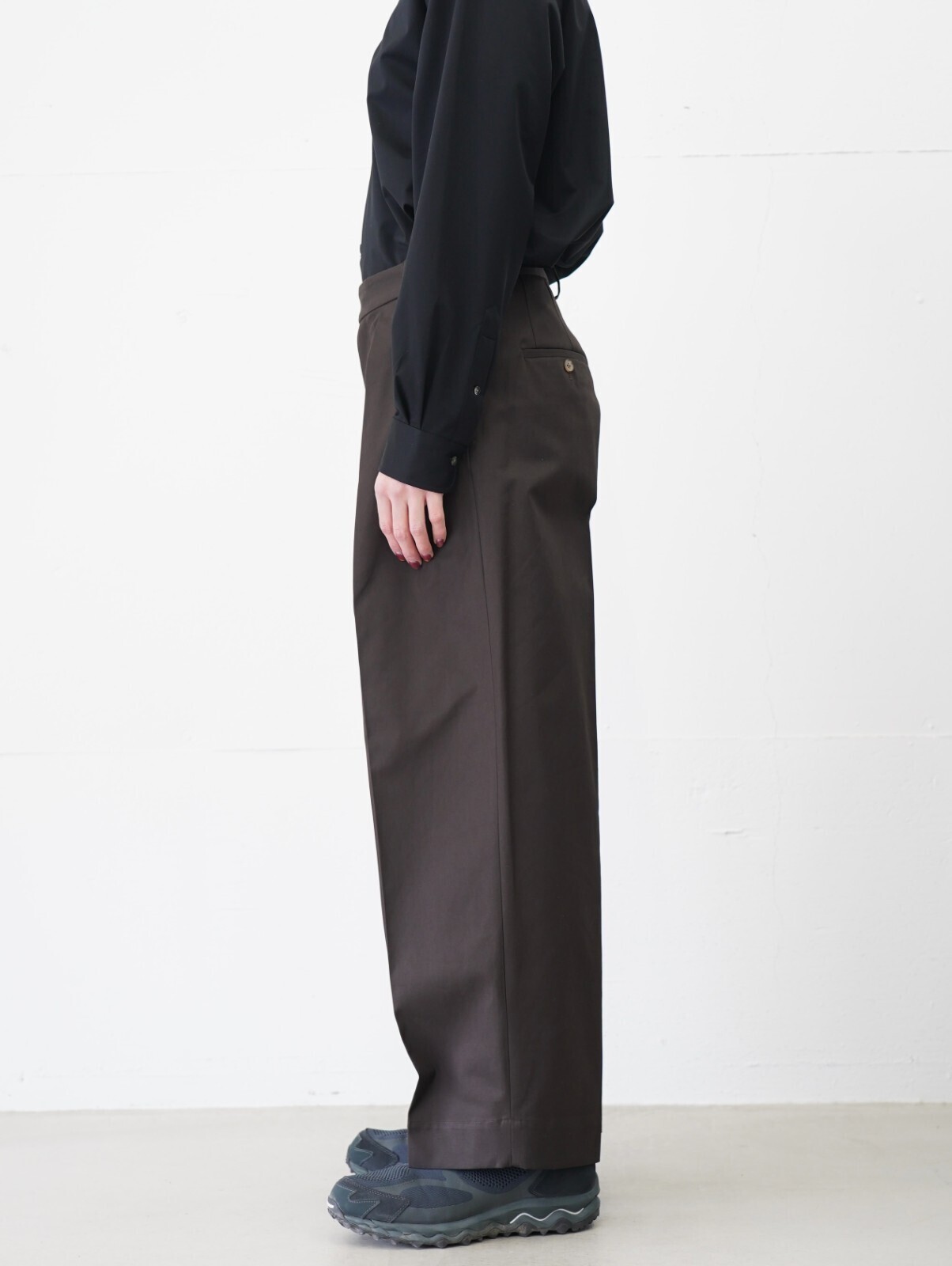 BISOWN 男士 COTTON GABA 2TUCK WIDE SLACKS 圖片3