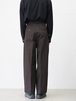 BISOWN 男士 COTTON GABA 2TUCK WIDE SLACKS 圖片4
