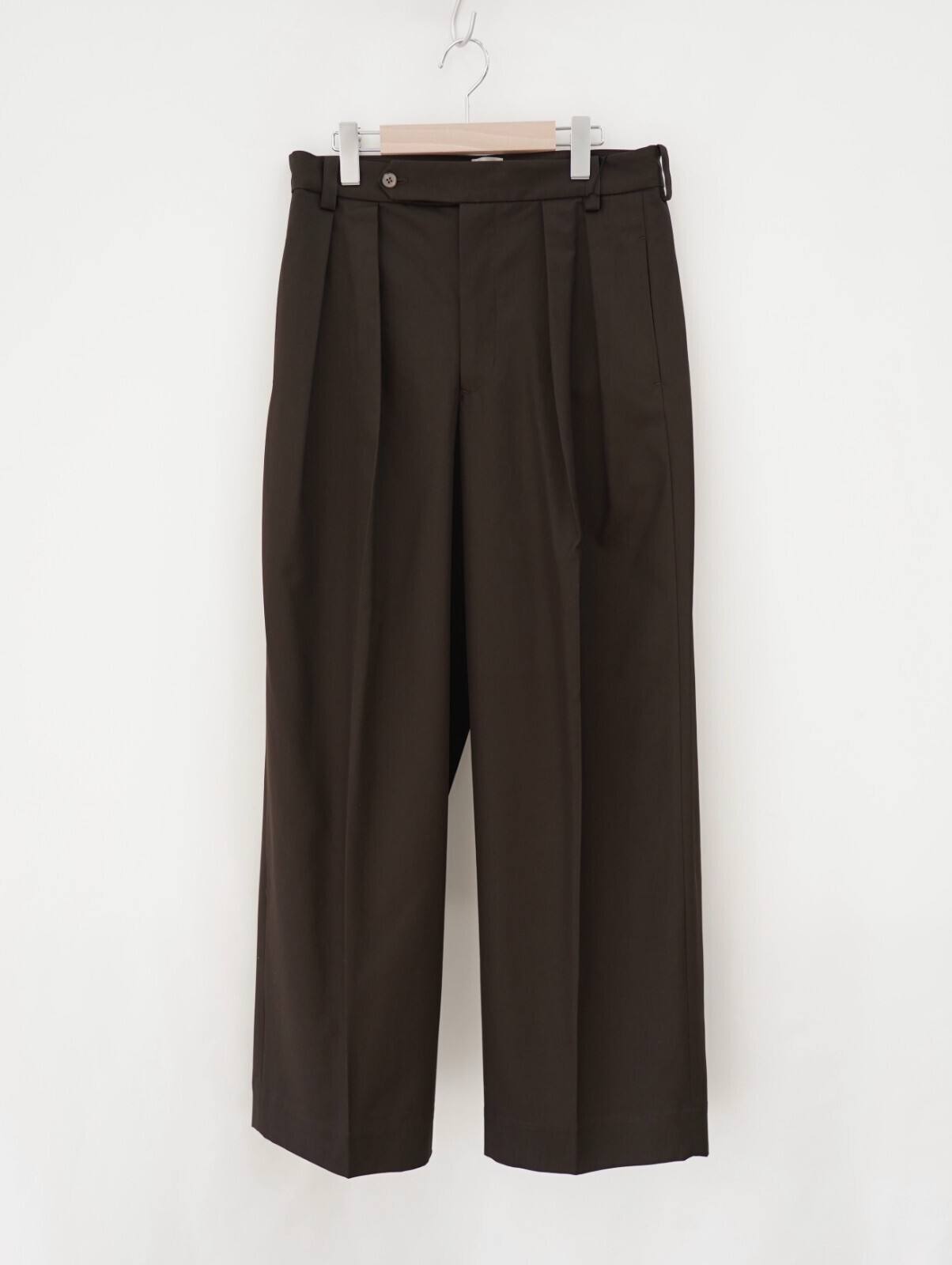 BISOWN 男士 COTTON GABA 2TUCK WIDE SLACKS 圖片5