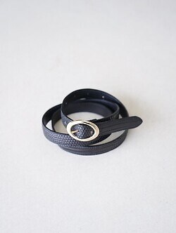 ビソウン メンズ リザードオーバルベルト 画像3