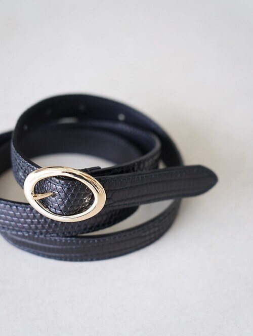 LIZARD OVAL BELT｜BISOWN 男士