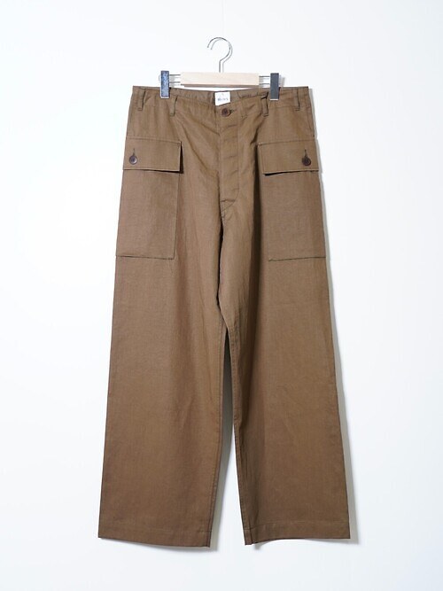 COTTON LINEN M43 TROUSERS｜BISOWN 男士