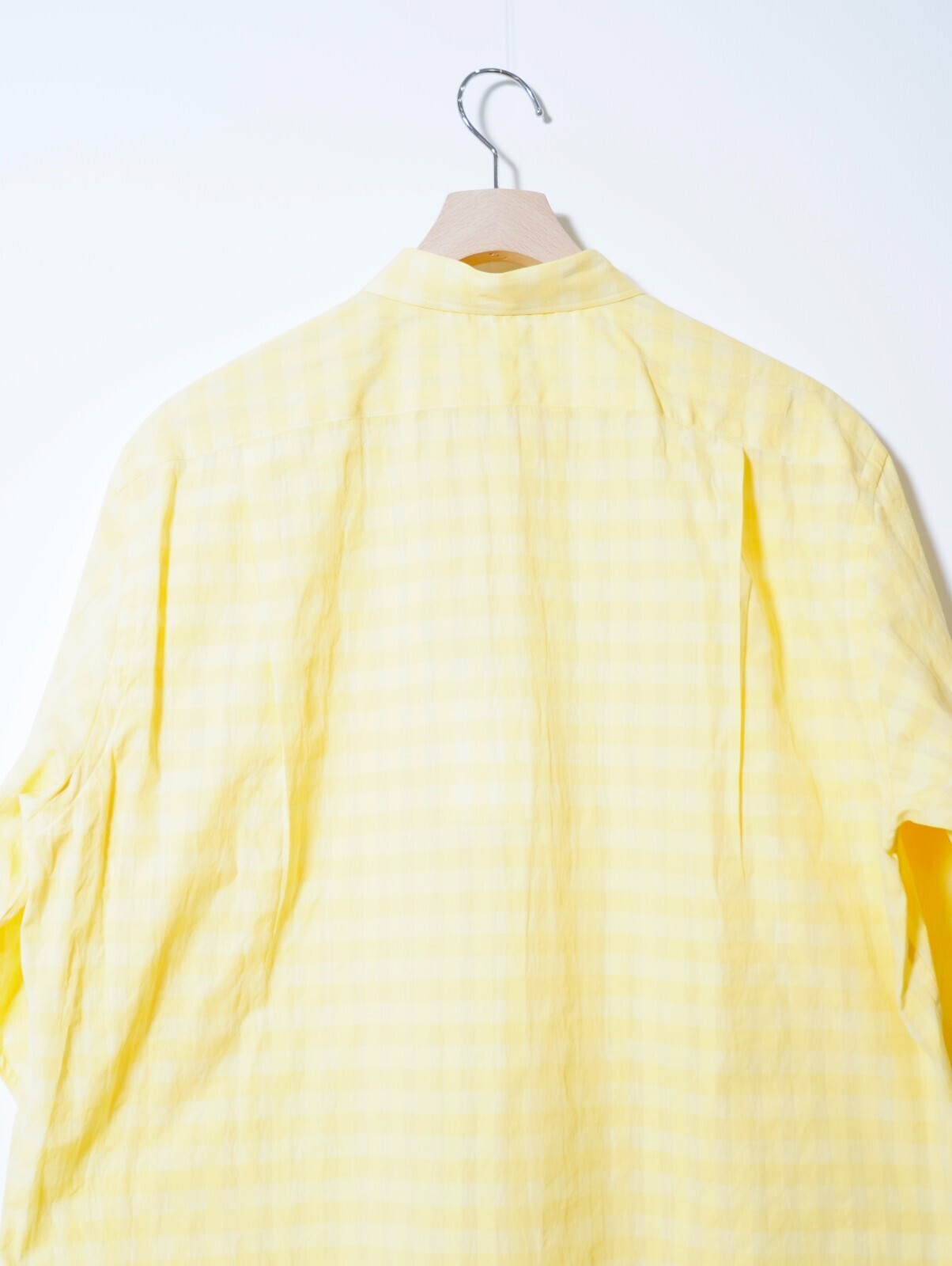 ビソウン メンズ コットンヒドゥンチェックN3シャツ 画像4