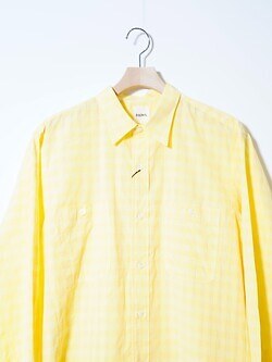 ビソウン メンズ コットンヒドゥンチェックN3シャツ 画像3