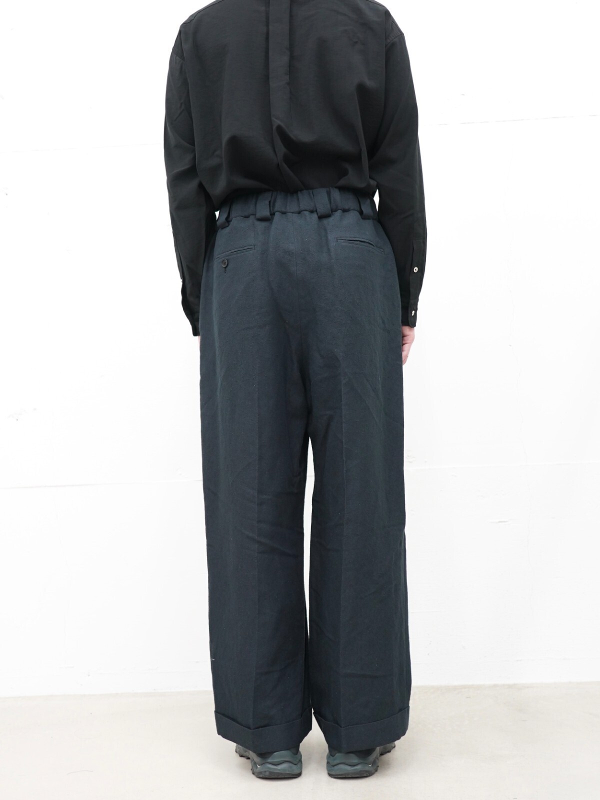 Blanc YM 女裝 & 男裝 Linen Silk Oversize Pants 圖片4