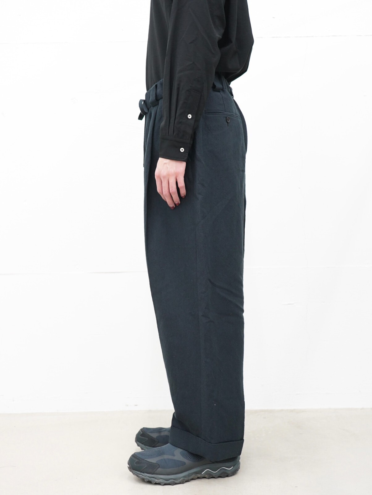 Blanc YM 女裝 & 男裝 Linen Silk Oversize Pants 圖片3