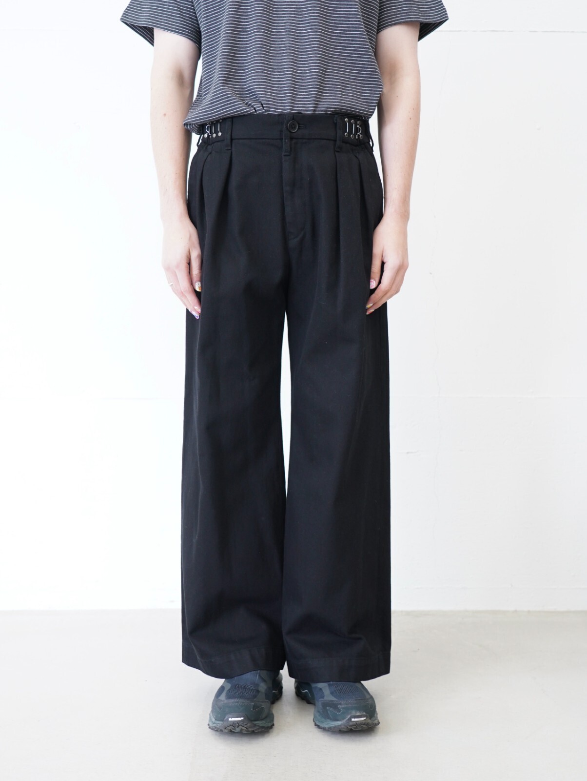 ダイリク メンズ ワイドタックチノパンツ 画像24