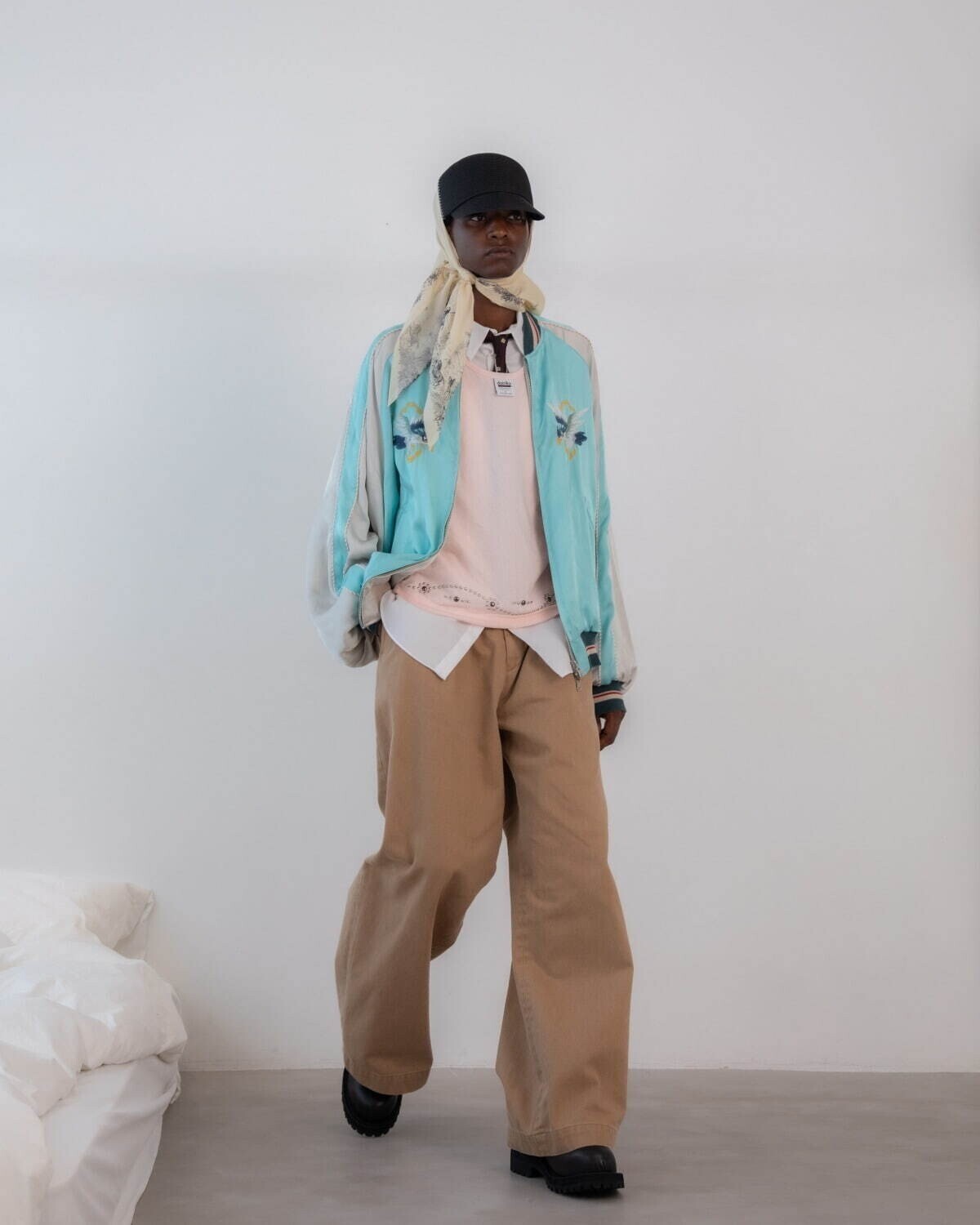 DAIRIKU 남성 Wide Two Tuck Chino Pants 이미지7