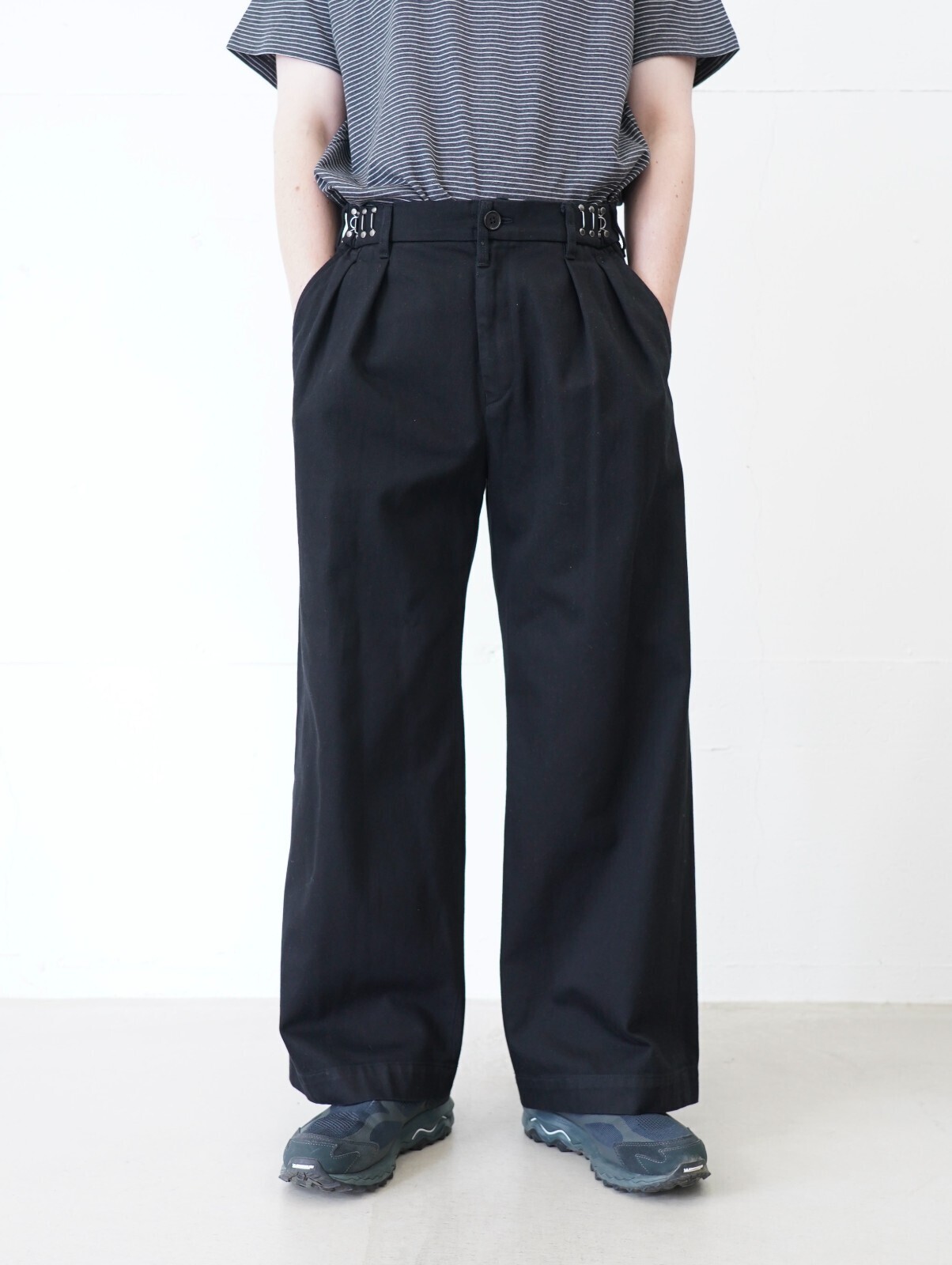 ダイリク メンズ ワイドタックチノパンツ 画像22