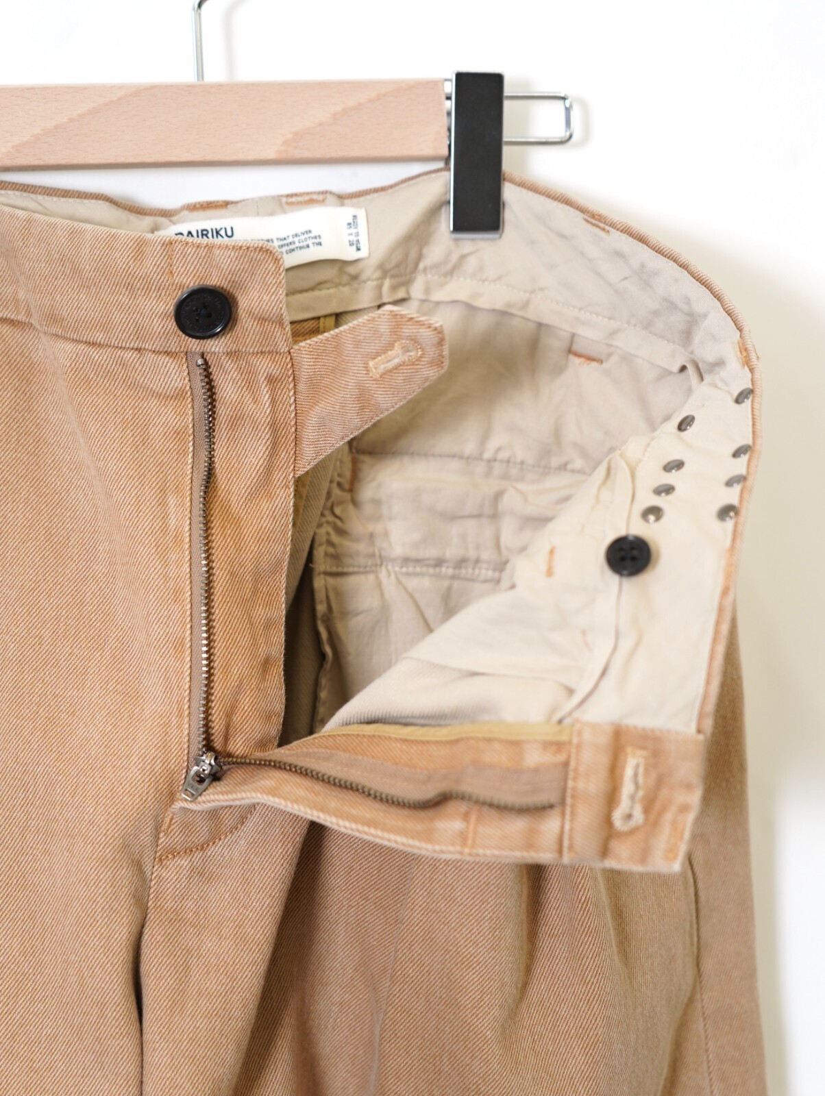 ダイリク メンズ ワイドタックチノパンツ 画像11