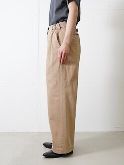 ダイリク メンズ ワイドタックチノパンツ 画像2