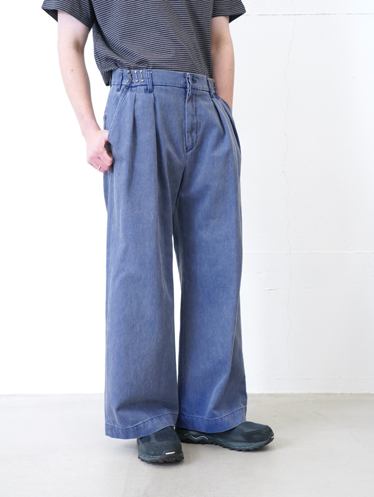 ダイリク メンズ ワイドタックチノパンツ 画像14