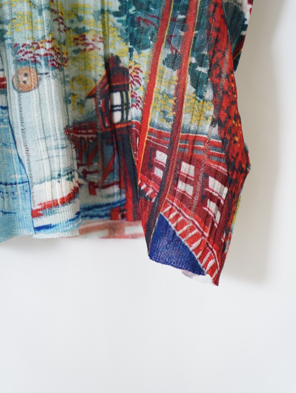 ダイリク メンズ "Japanese Pattern Aloha" トランスファープリントポロニット 画像14