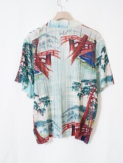 ダイリク メンズ "Japanese Pattern Aloha" トランスファープリントポロニット 画像12