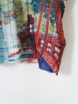 ダイリク メンズ "Japanese Pattern Aloha" トランスファープリントポロニット 画像14