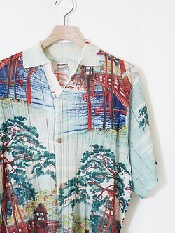 ダイリク メンズ "Japanese Pattern Aloha" トランスファープリントポロニット 画像13