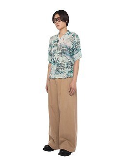 ダイリク メンズ "Japanese Pattern Aloha" トランスファープリントポロニット 画像3