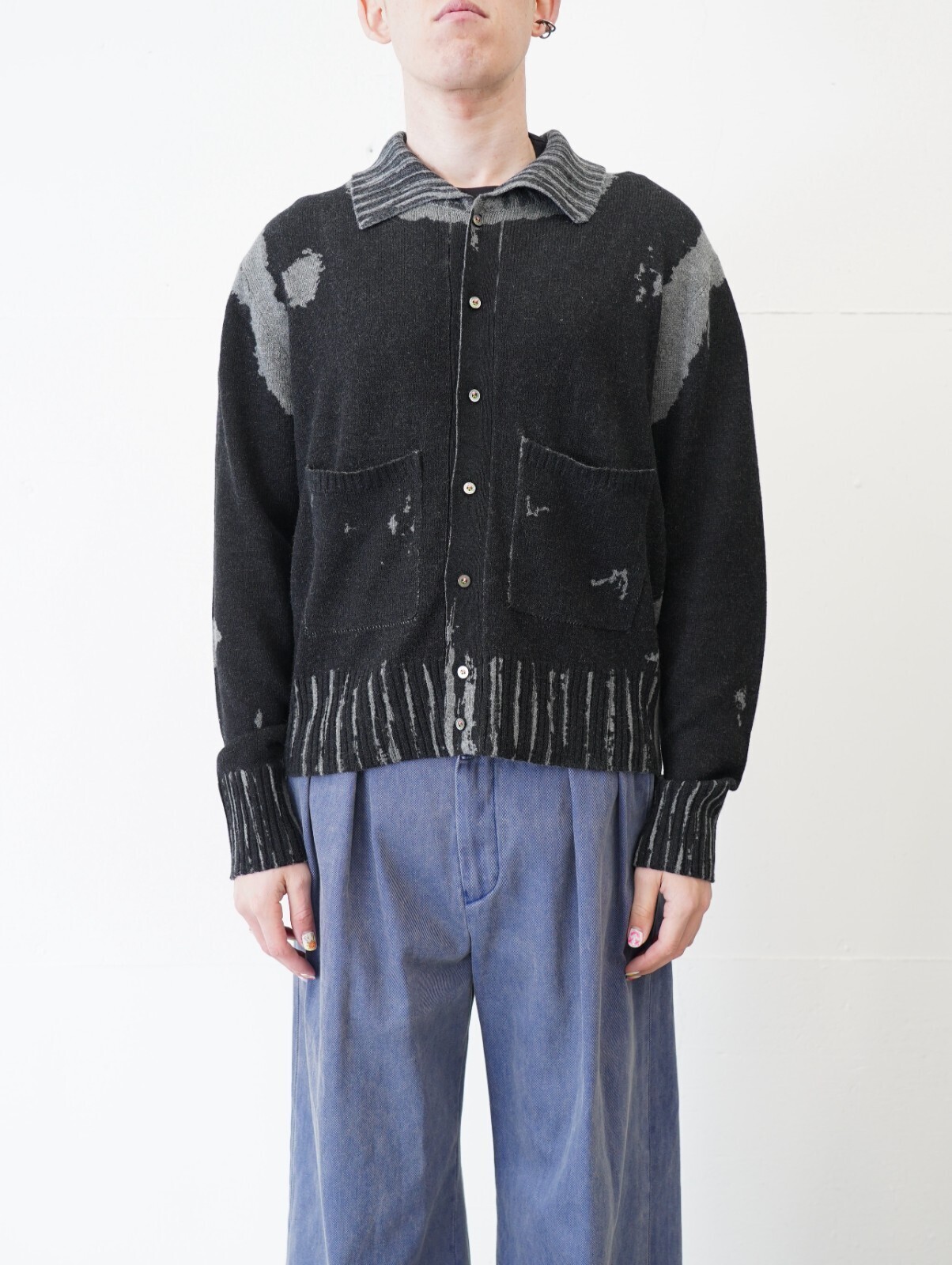 ダイリク メンズ ダイドニットカーディガン 画像1