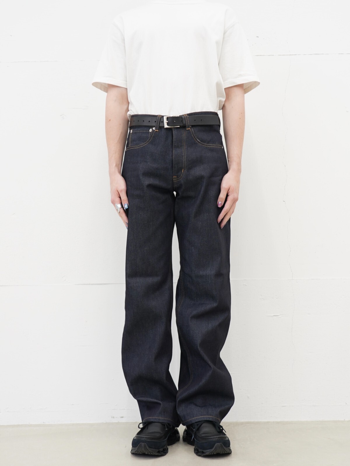 ダイリク メンズ "Straight" リジッドデニムパンツ 画像3