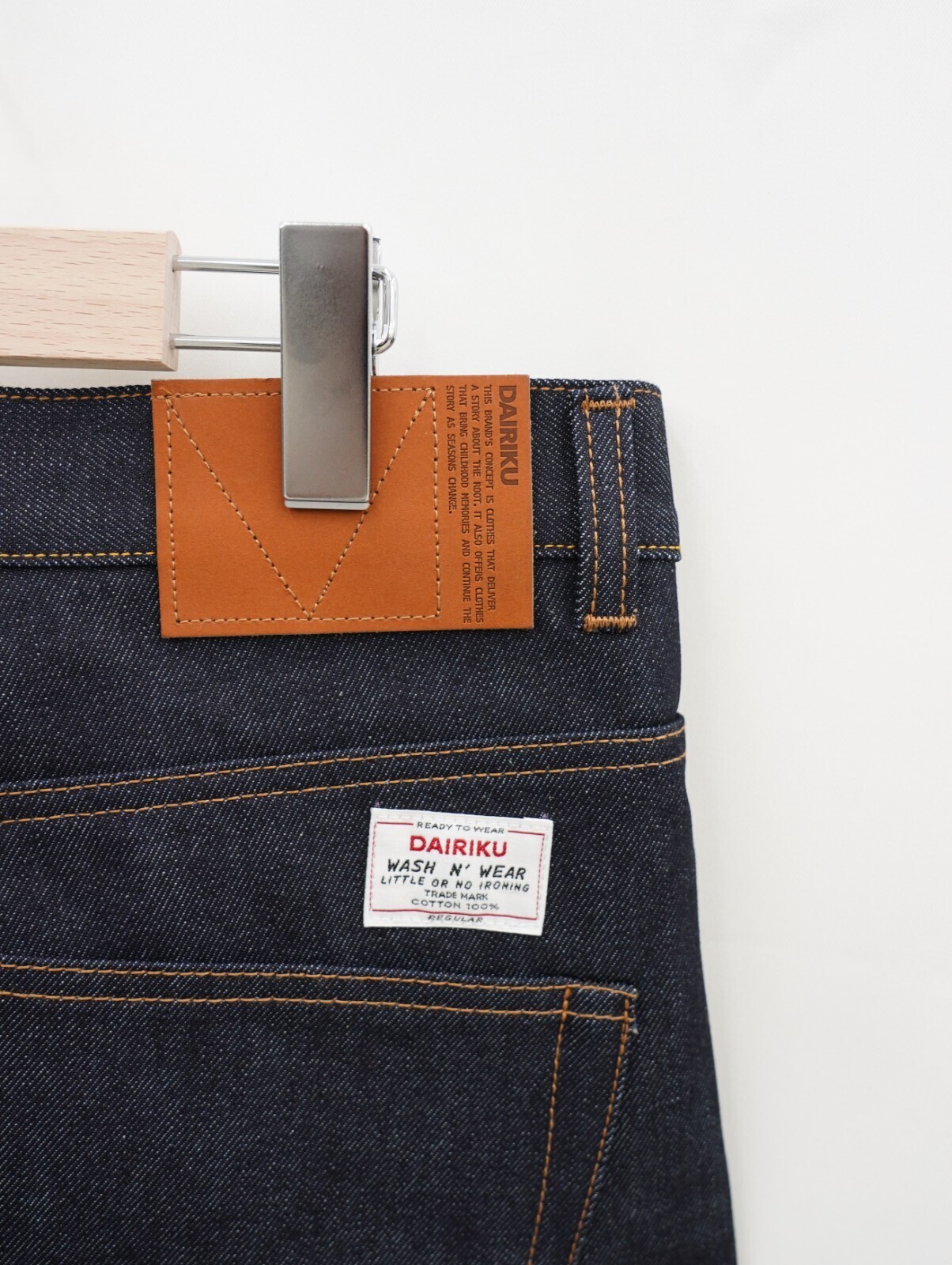 ダイリク メンズ "Straight" リジッドデニムパンツ 画像7