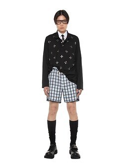 ダイリク メンズ "Benjamin" Button スキッパーTシャツ 画像2