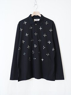 ダイリク メンズ "Benjamin" Button スキッパーTシャツ 画像4