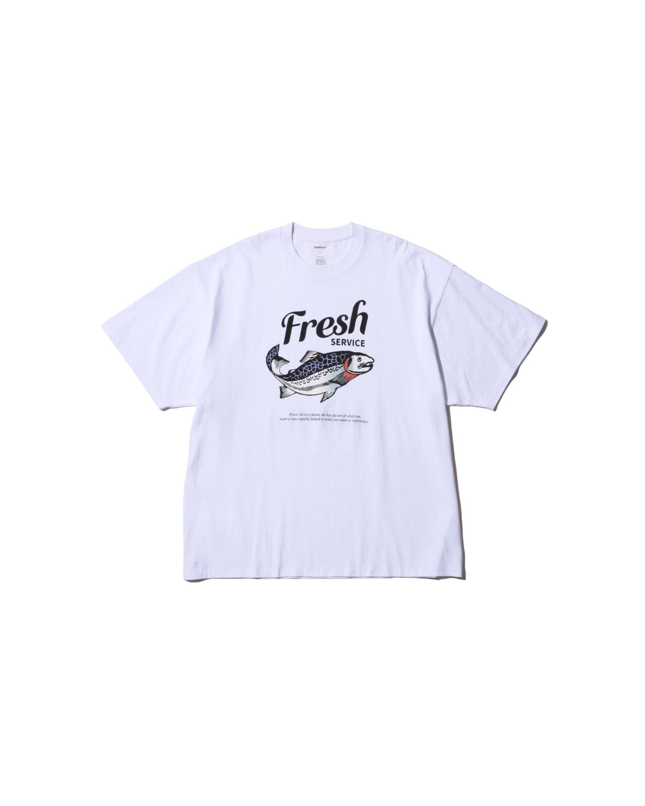 フレッシュサービス メンズ コーポレートプリンテッドS/S Tシャツ "FISH" 画像1