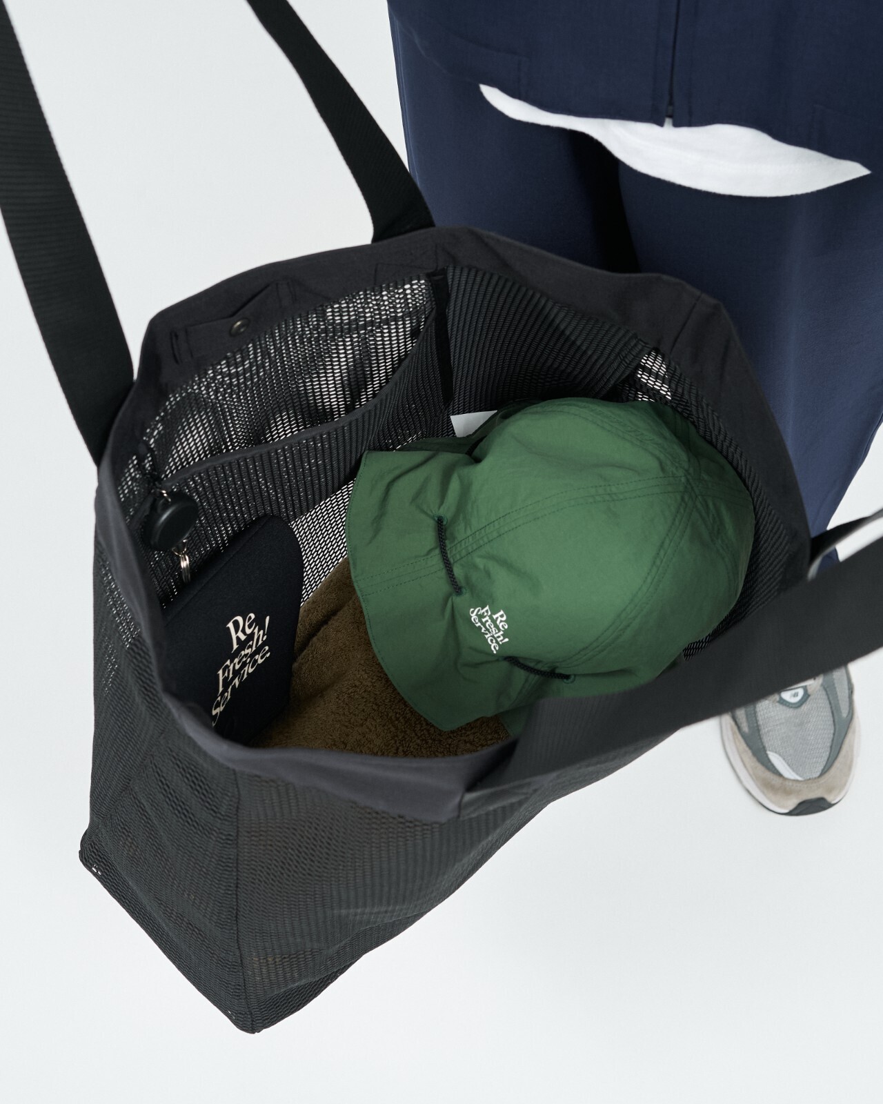 FreshService MENS MESH SHOULDER BAG IMAGE6