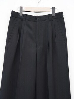 YOKE 남성 3pleated Wide-leg Trousers 이미지3