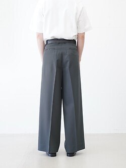 ヨーク メンズ 3プリーツワイドレッグトラウザーズ 画像15