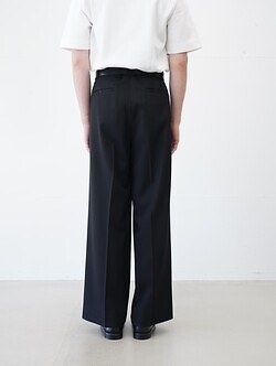 ヨーク メンズ 3プリーツワイドレッグトラウザーズ 画像3