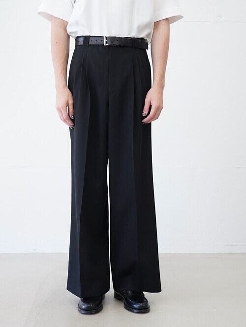 3pleated Wide-leg Trousers｜YOKE MENS