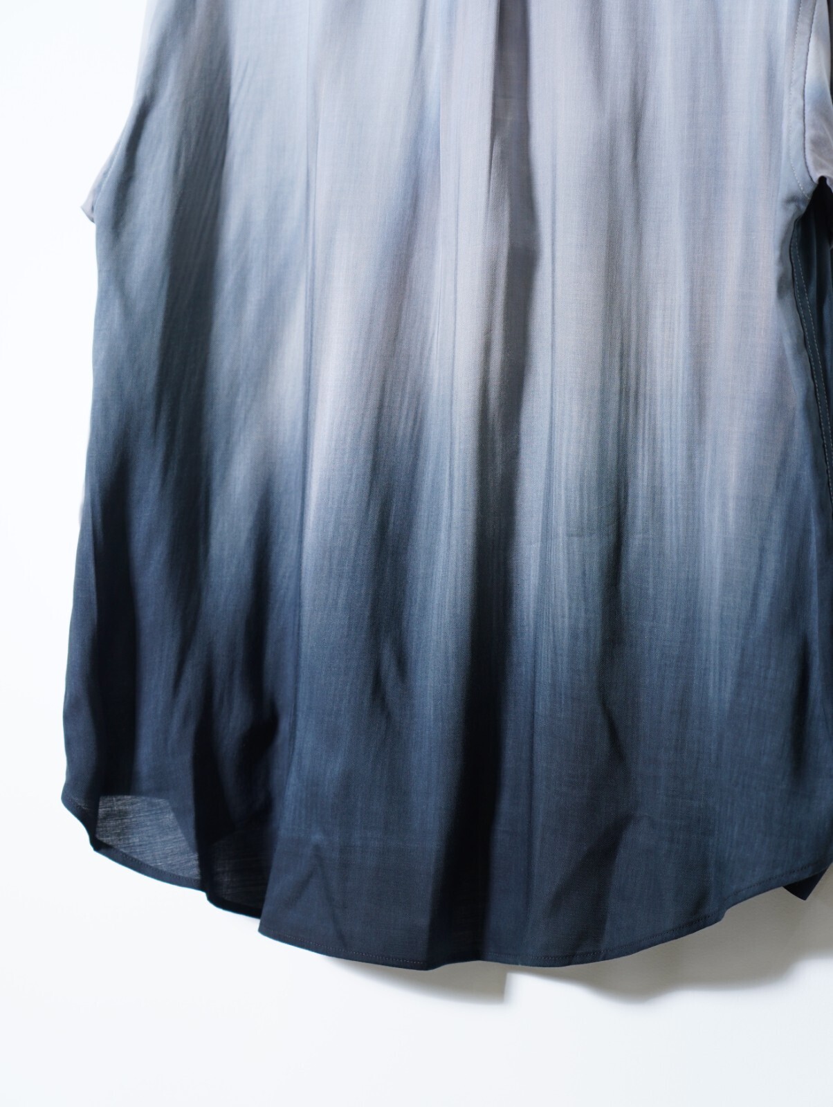 ヨーク メンズ ハンドペイントローンルーズフィットシャツ 画像8