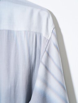 ヨーク メンズ ハンドペイントローンルーズフィットシャツ 画像7