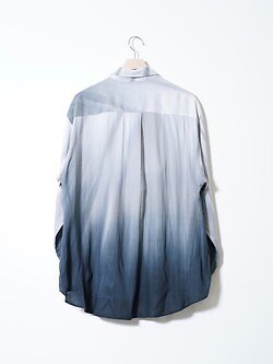 ヨーク メンズ ハンドペイントローンルーズフィットシャツ 画像2