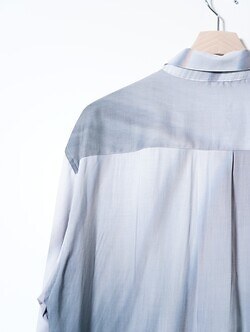 ヨーク メンズ ハンドペイントローンルーズフィットシャツ 画像6