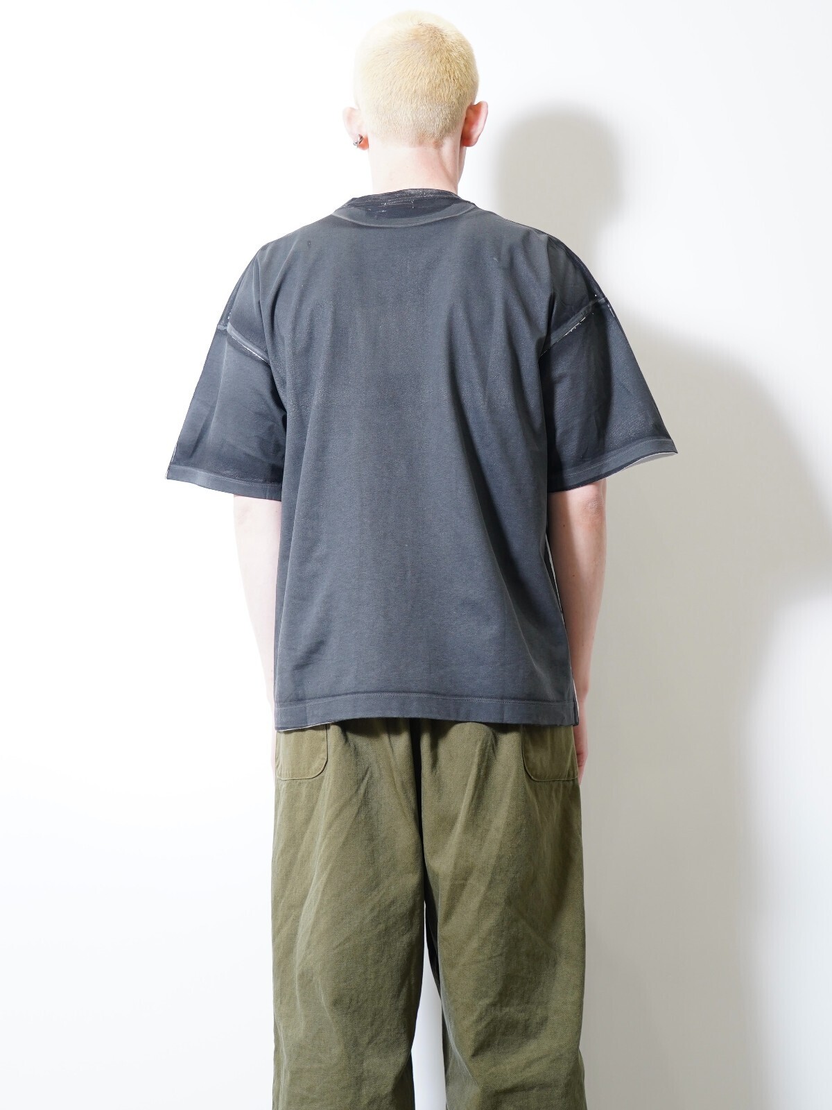 YOKE 男裝 All-over Pigment Printed T-shirt 圖片12