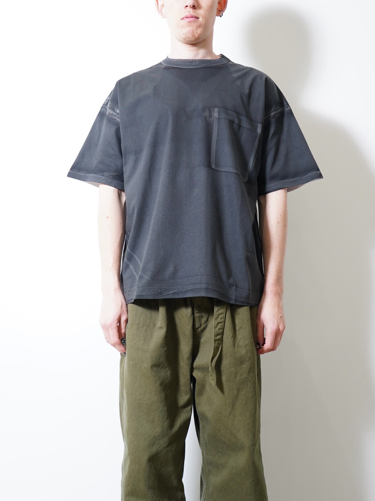 YOKE 男裝 All-over Pigment Printed T-shirt 圖片10