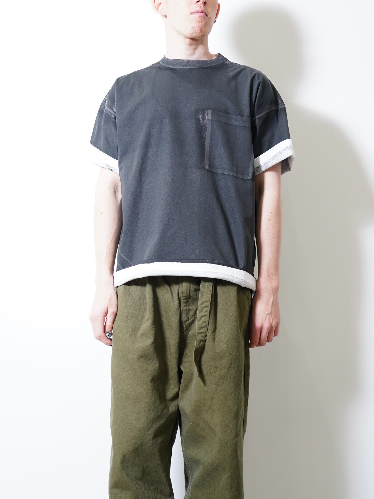 YOKE 男裝 All-over Pigment Printed T-shirt 圖片13