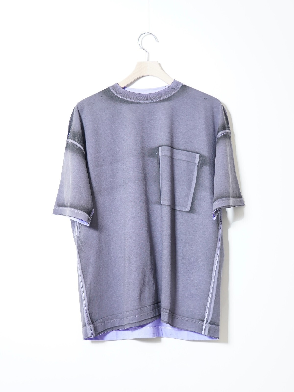 YOKE MENS All-over Pigment Printed T-shirt IMAGE1