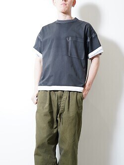 YOKE 男裝 All-over Pigment Printed T-shirt 圖片14