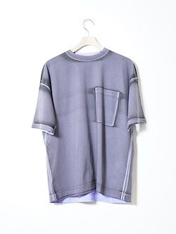 YOKE MENS All-over Pigment Printed T-shirt IMAGE1