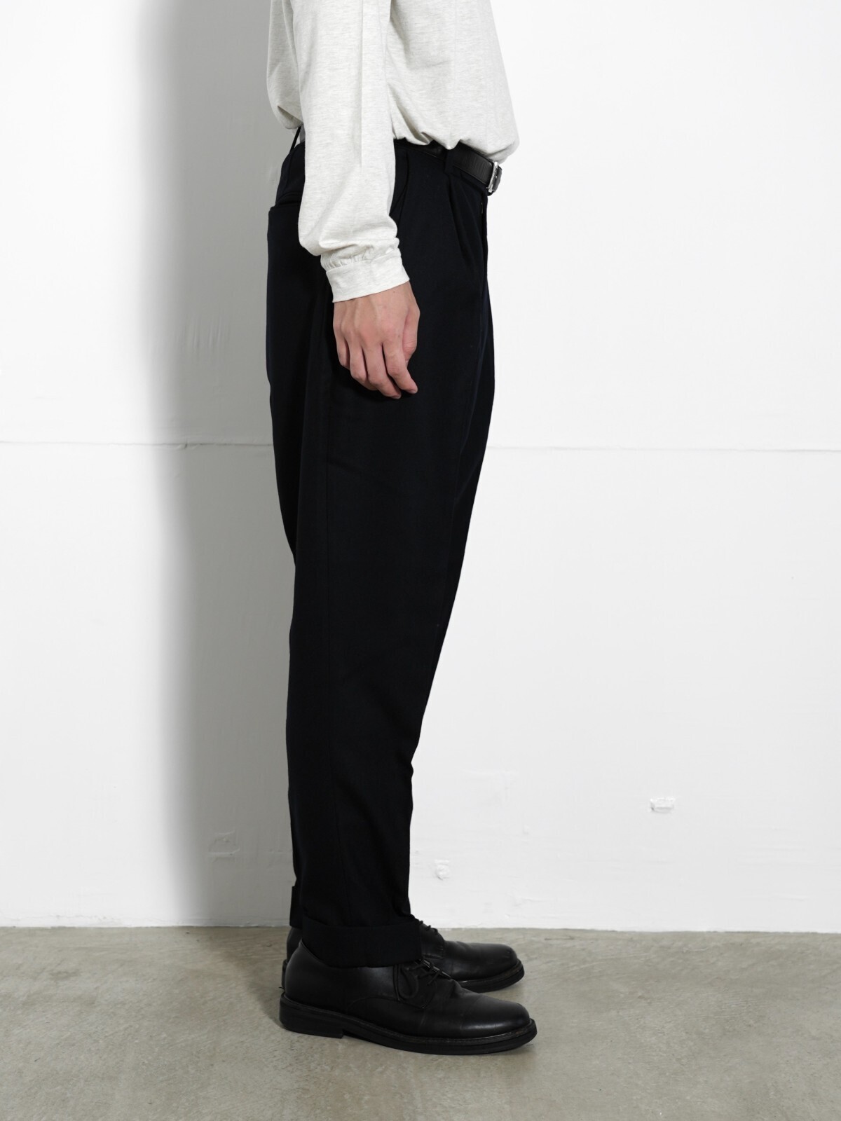 :colon 男士 2out-Pleats Slacks - Wool Flannel 图片4