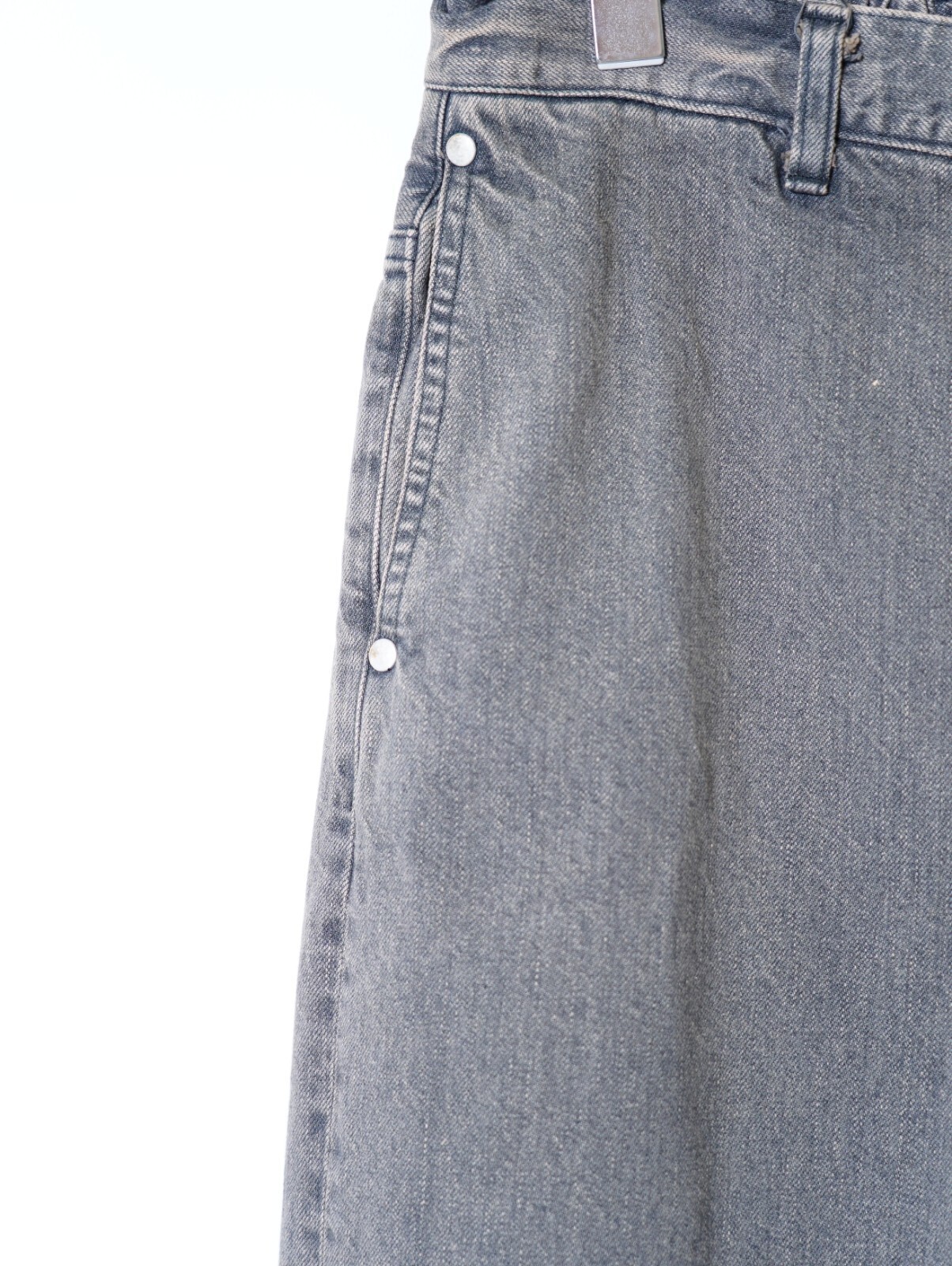 YOKE 男士 Denim Wide Straight Pants Vintage Wash 图片5